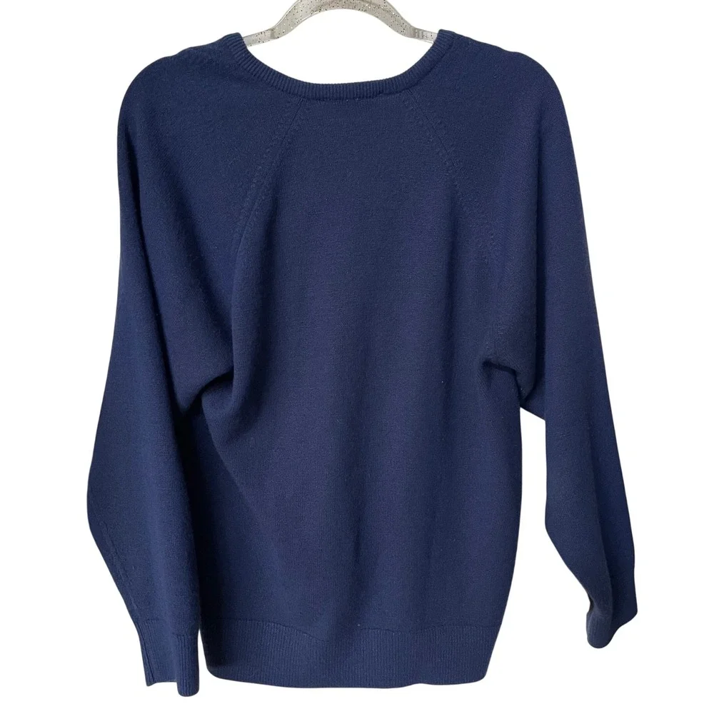 Polo Ralph Lauren Navy Crewneck Sweater XXL Red Pony Logo 100% Cotton Pullover‎
